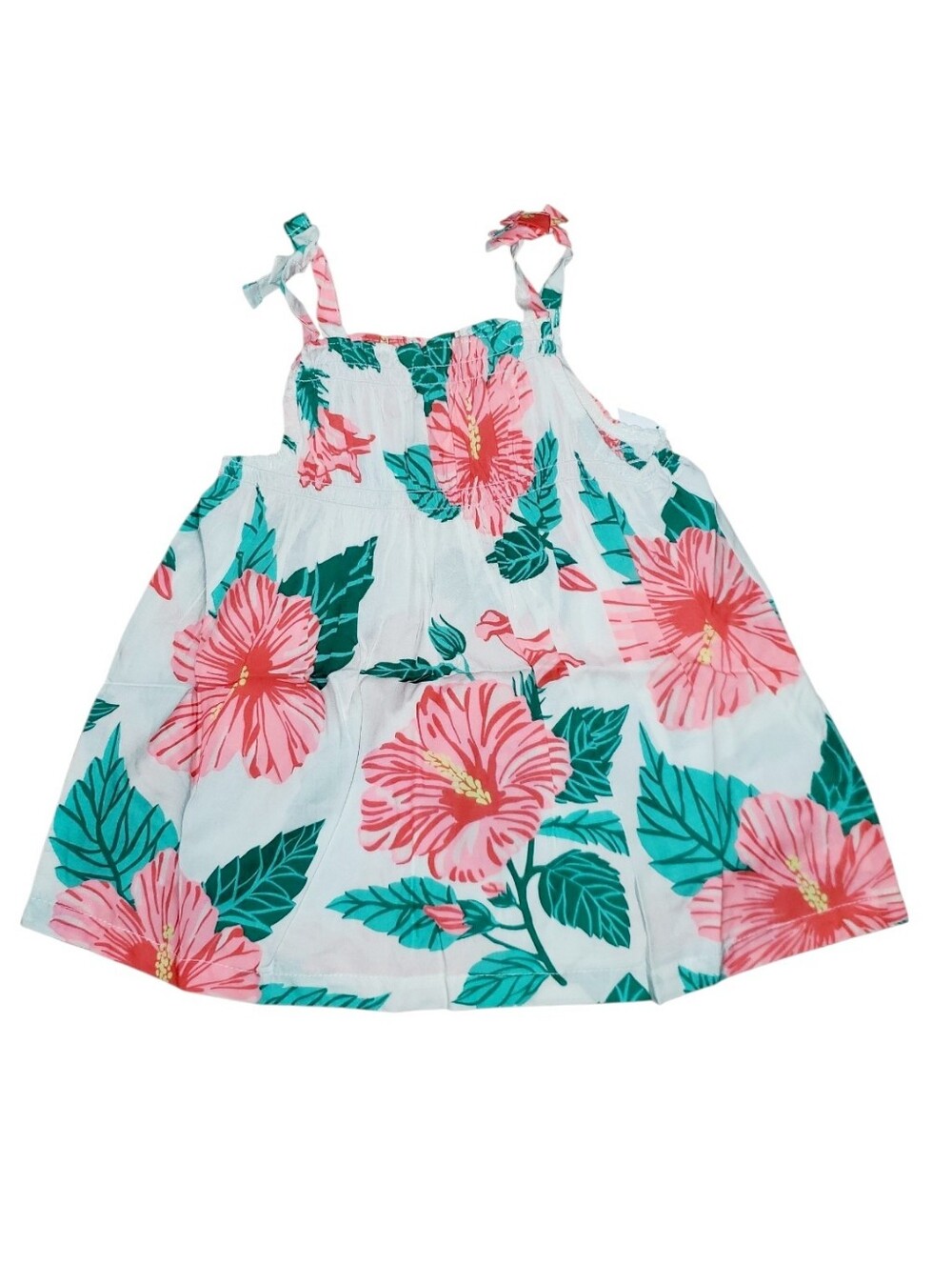 Carter's Floral Pink & Green Dress  NWT